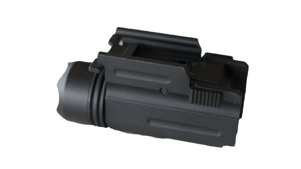 Tactical Flashlight with Quick Release Rail Mount 120 Lumens, Black