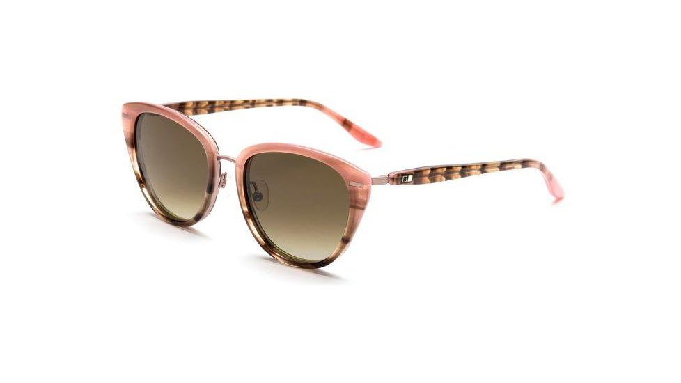 OTIS SCARLETT Sunglasses - Womens, Rosewater Teak/Dark Brown Gradient, 55-19-140, 133-2001