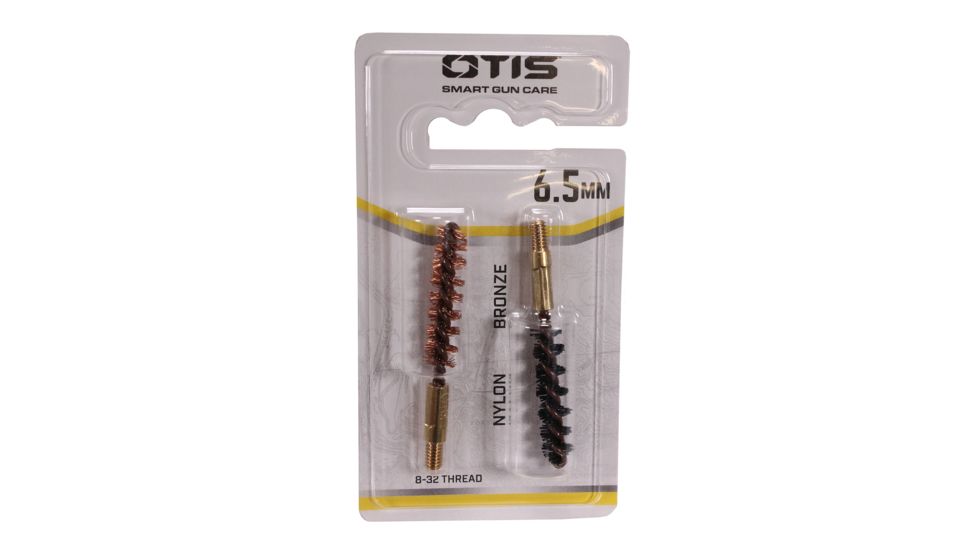 Otis Technology Bore Brush, 6.5mm, 2 Pack, 1 nylon/1 bronze, Small, FG-265-NB