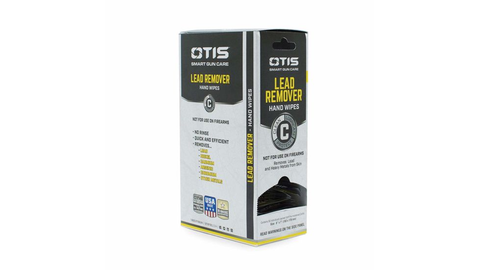 Otis Technology Lead Remover Hand Wipes PDQ Dispenser, 50 Individual Wipes, Small, 0 14895 00732 7