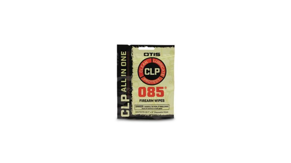 Otis Technology O85 CLP Wipes - 2 Pack, Black, Small, IP-2TW-085