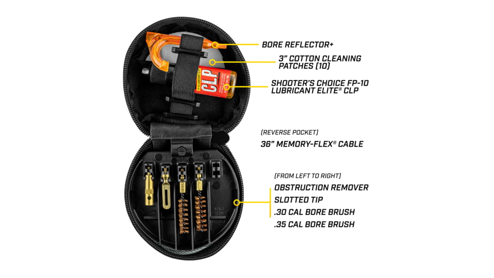 Otis Technology .308/.338 Caliber Rifle Cleaning Kit, Black