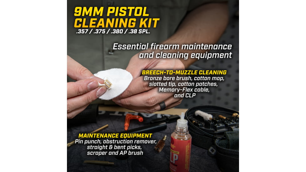 Otis Technology 9mm Pistol / Rifle Gun Cleaning Kit