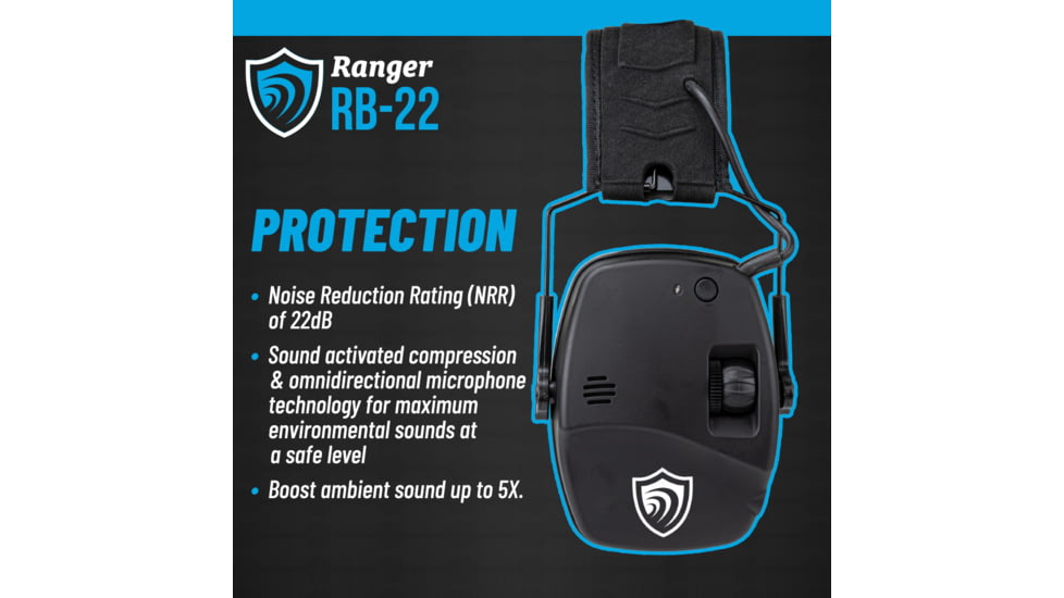 Otis Technology Earshield Ranger Electronic Earmuff w/ Bluetooth