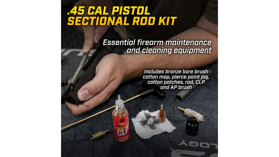 Otis Technology Pistol Cleaning Kit w/ Brass Rod