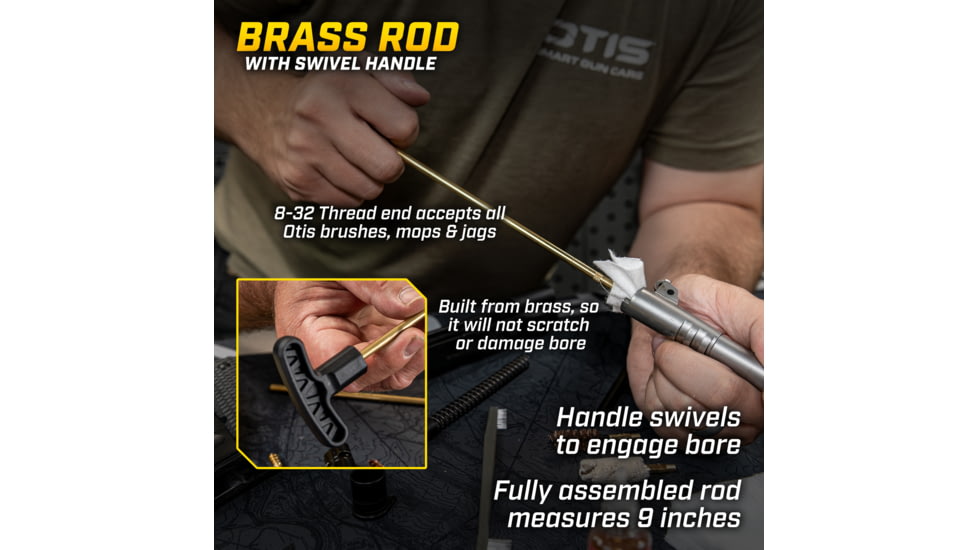 Otis Technology Pistol Cleaning Kit w/ Brass Rod
