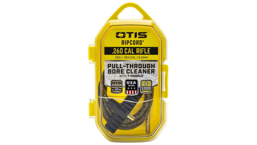 Otis Technology Ripcord Gun Cleaning System, Dual Color, Small, .260cal/.264cal/6.5MM Rifle, FG-RC-264