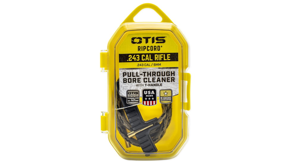 Otis Technology Ripcord Gun Cleaning System, Tan/Black, Small, .243/6.55mm, FG-RC-243