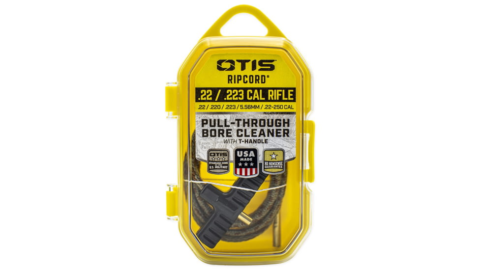Otis Technology Ripcord Gun Cleaning System, Tan/Orange, Small, 36 in, .22 &amp; .223 cal / 5.56 mm, FG-RC-325