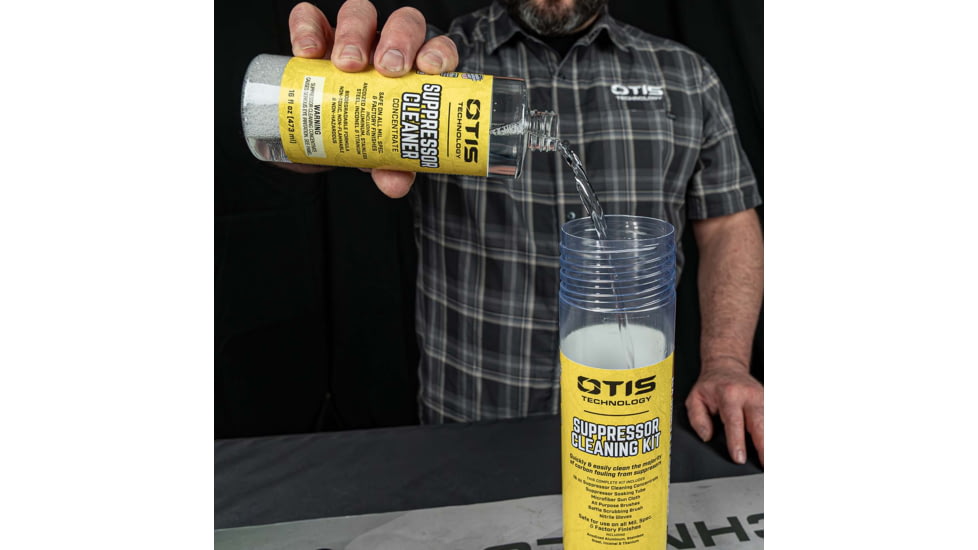 Otis Technology Suppressor Cleaning Fluid Concentrate, 16 oz, IP-916-SCFC