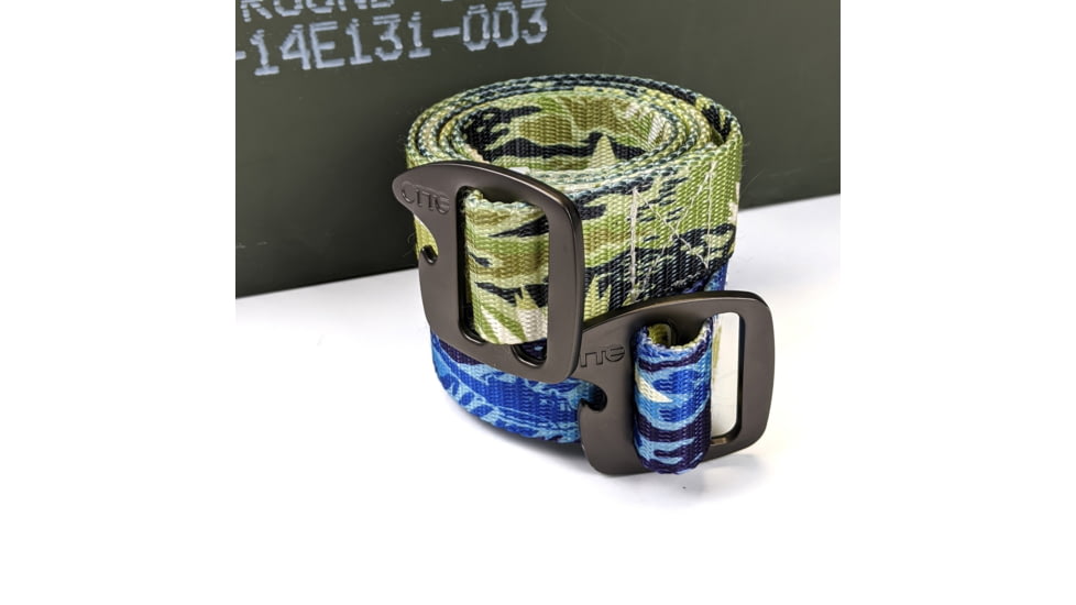 OTTE Gear Aloha Now Tiger Stripe Belt 1.5 in, Blue Hawaii, 2XL, ACC-BLT-ANTS-BH-2XL