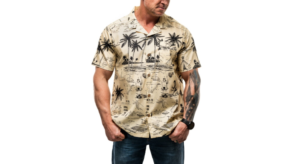 Otte Gear Field Manual Camp Shirt, ALOHA-FM24-Navy-M