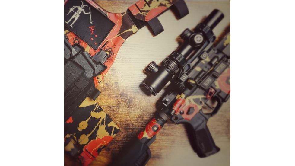 OpticsPlanet Exclusive OTTE Gear LVZ/OVT Plate Carrier, One Size, Poppies of War Black, TV1-POW-OS