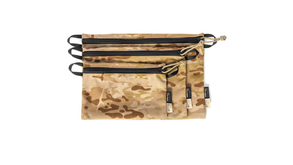 OTTE Gear Utility Pouch Set, 1 x 8x6in, 1 x 10x7in, 1 x 12x9in, 500D, Multicam Arid, One Size, U031268