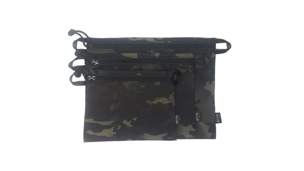 OTTE Gear Utility Pouch Set, 1 x 8x6in, 1 x 10x7in, 1 x 12x9in, 500D, Multicam Black, One Size, U031238