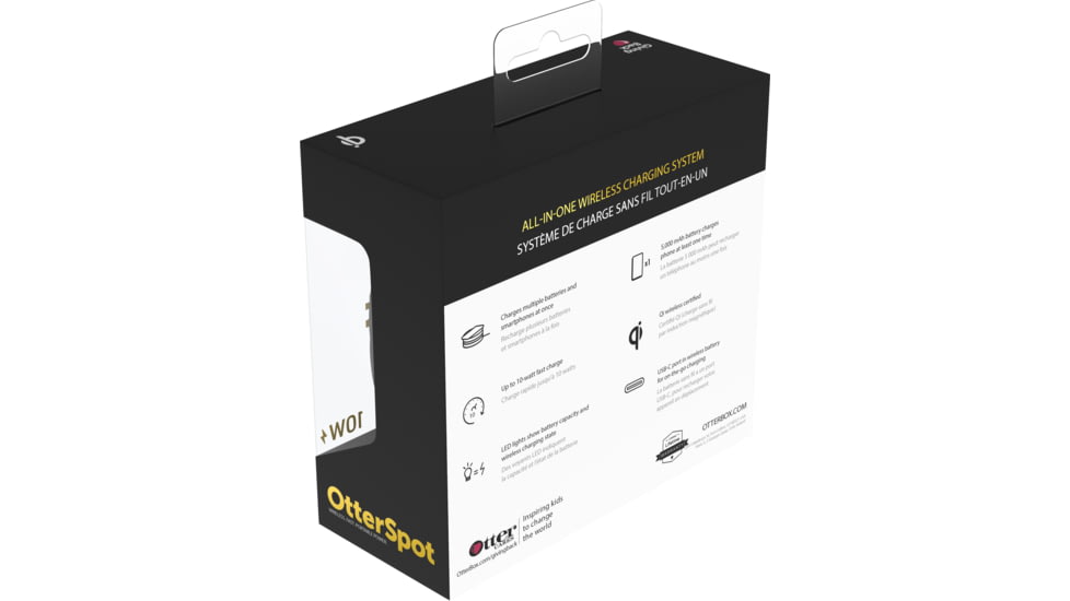 OtterBox Otter Spot Charging Base 36W With 1 Charging Battery, Black/Black, 78-52163