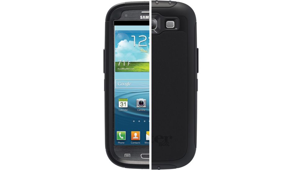OtterBox Samsung Galaxy SIII Defender, Black, Galaxy S3 77-21086