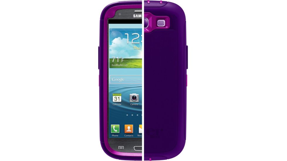 OtterBox Samsung Galaxy SIII Defender, Purple, Galaxy S3 77-21380