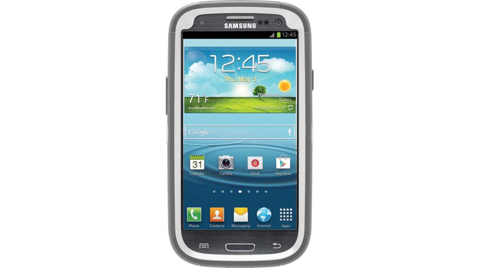 OtterBox Samsung Galaxy SIII Defender, White/Grey, Galaxy S3 77-21514