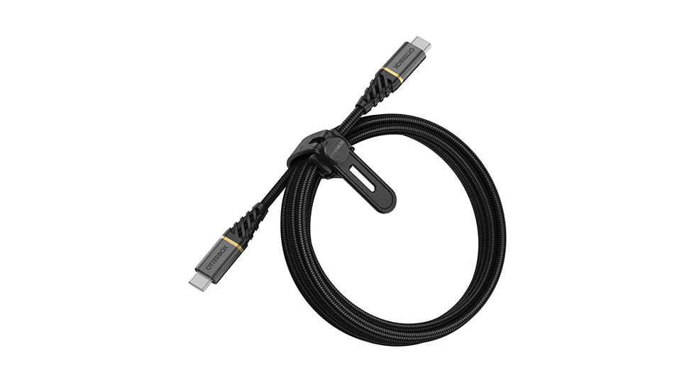 OtterBox USB-C to USB-C Fast Charge Cable 2m, Black/Ash/Space Sand, 78-52678