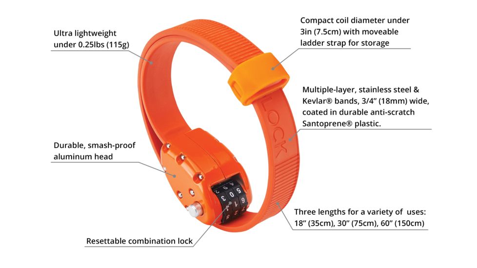 OTTOLOCK Cinch Lock-Stealth Black-18 in