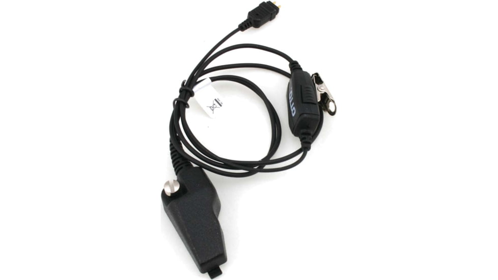 OTTO Engineering One Wire Surveillance 14-Pin Connector Kit w/ In-Line Ergonomic PTT, Black, E1-1W2KB131