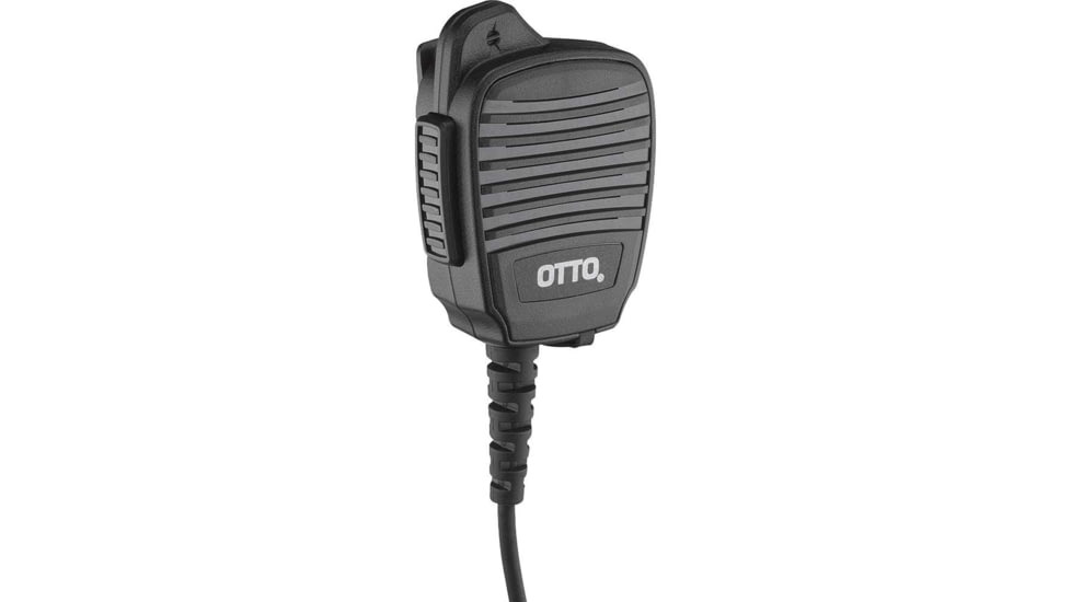 OTTO Engineering REVO NC1 Compact Speaker Multi-Pin Connector Microphone with Large PTT f/ Motorola, Black, E2-RE2MF5111