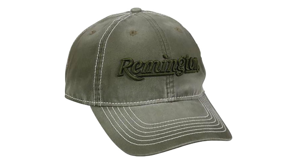 Outdoor Cap Remington Sports Cotton Cap w/Embroidery Logo - Mens, One Size, Olive, RM51C