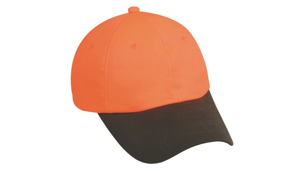 Outdoor Cap Waxed Cotton Hat, Blaze Orange/Brown One Size 553IS