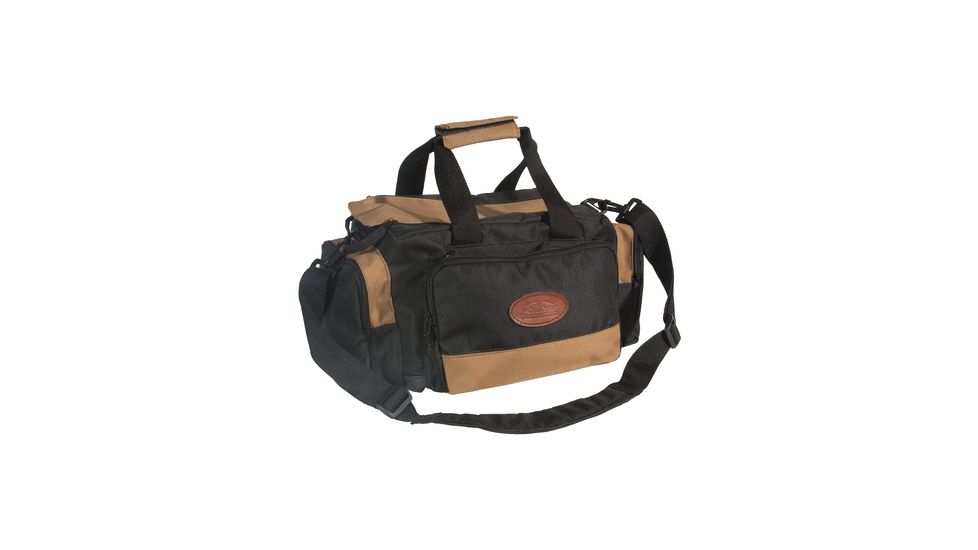 Outdoor Connection Deluxe Range Bag Multiple Pockets Water Resistant Tan and Black BGRNG1-28110