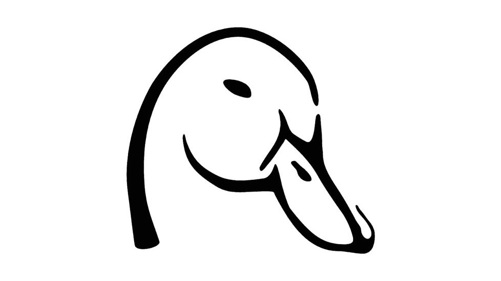 Outdoor Decals Mallard Head 6''x6'' White