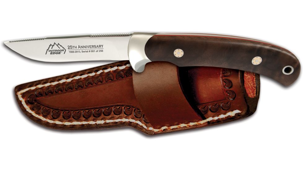 Outdoor Edge Cutlery 25TH Anniversary Pro-Guide Knife, Brown, One size EK-25