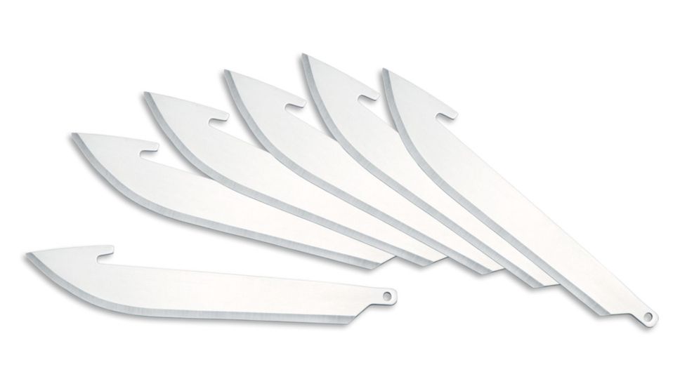 Outdoor Edge Cutlery 3.0 Replacement Blade Pack, 6 Pieces, Blister, 3.5 in, Steel, Silver, RR30-6