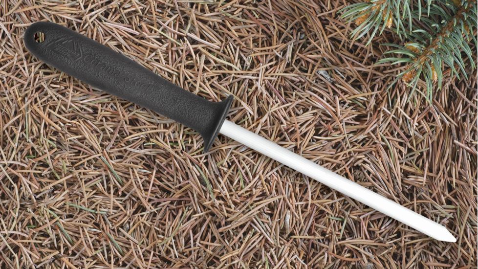 Outdoor Edge Cutlery Cerama Steel Sharpener, Black, One size CS-200