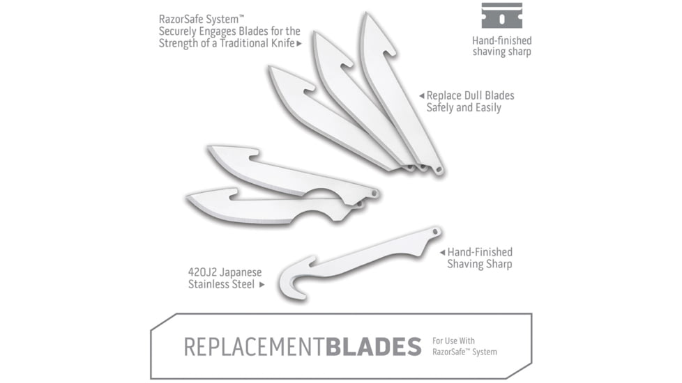 Outdoor Edge Cutlery Combo Blade, 6 Pack, RRC30-6