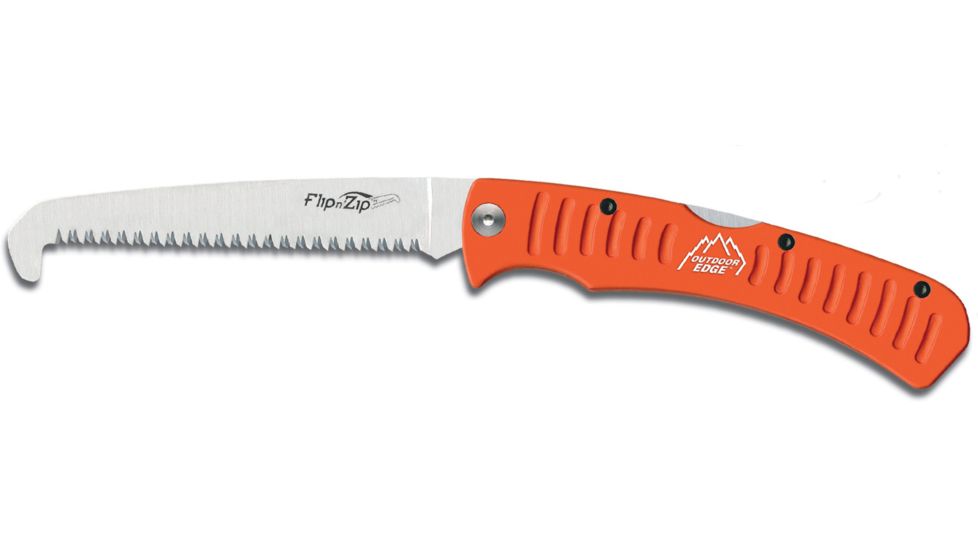 Outdoor Edge Cutlery Flip N' Zip Saw  - 4.5in Blade, Orange, One size FW-45