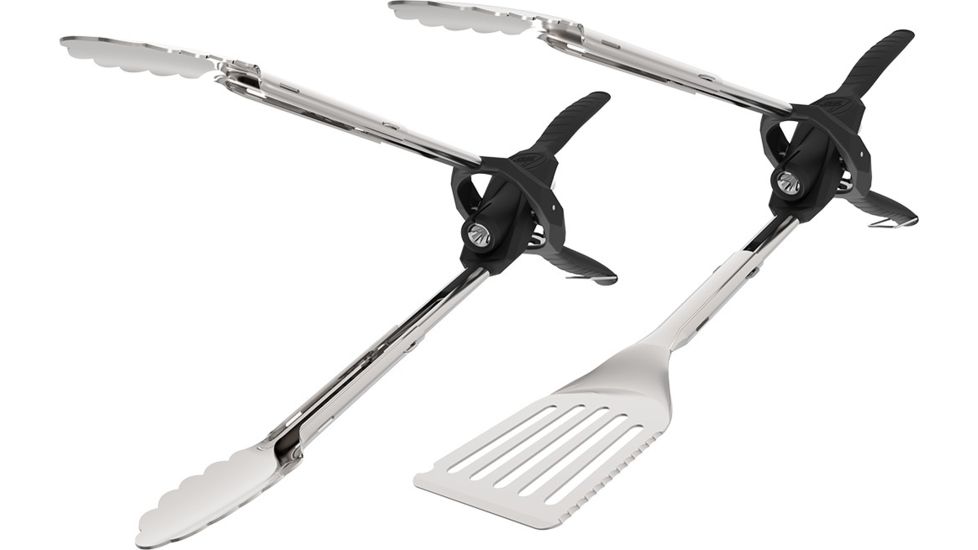 Outdoor Edge Cutlery GRILL-BEAM TONGS Box, Black/Silver, GMT-10