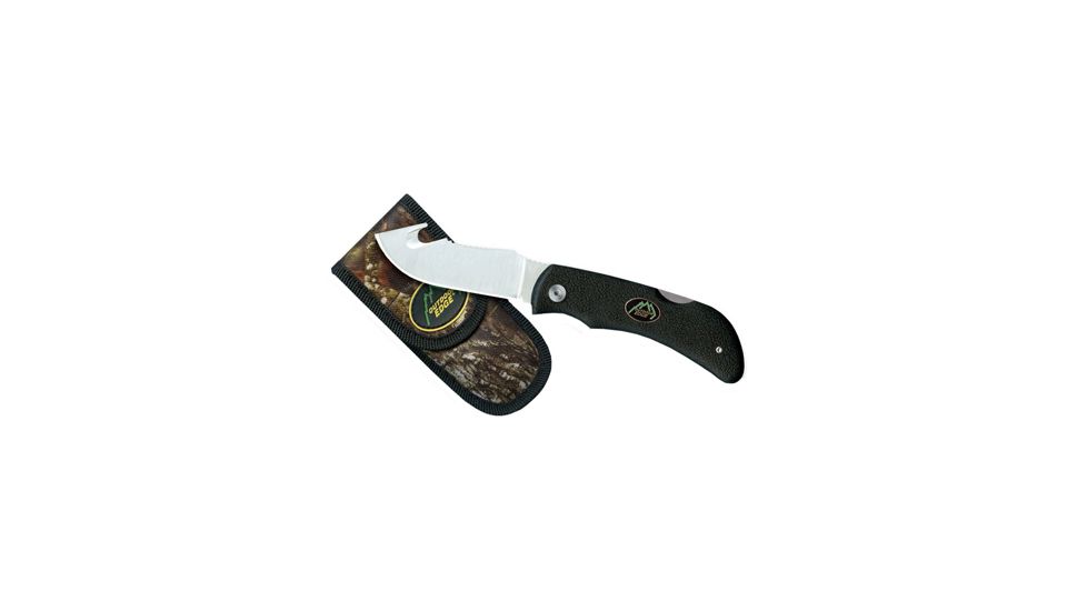 Outdoor Edge Cutlery Grip Hook Folder Knife w/ 3.2in Blade, Black, Clam Pack, 3.2in. Blade 101956