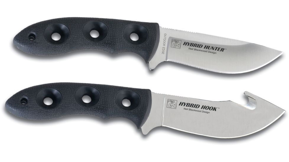 Outdoor Edge Cutlery Hybrid Hook Knife, Black, One size HK-30N