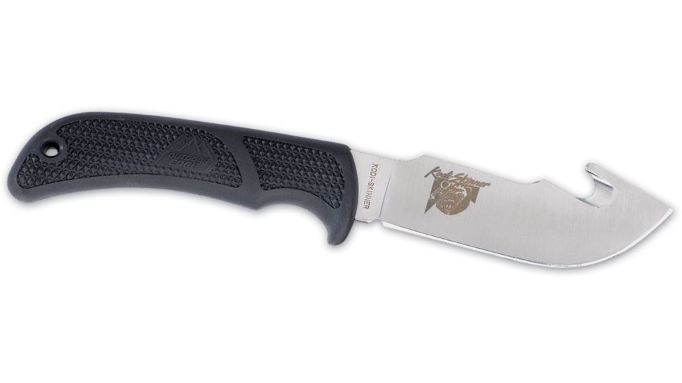 Outdoor Edge Cutlery Kodi-Skinner Knife w/ Leather Sheath, Black, One size KS-10