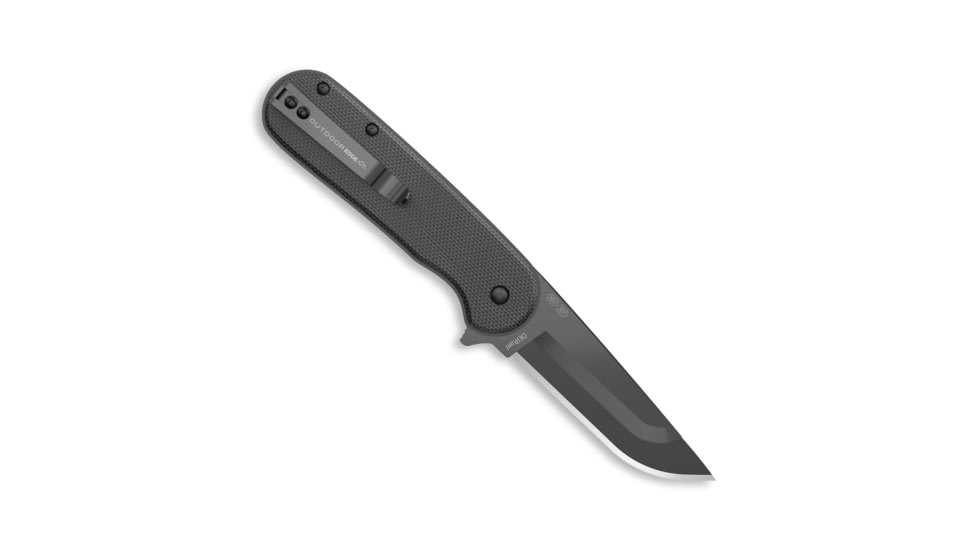 Outdoor Edge Cutlery Razor VX3 Folding Knife, 3in, Black Japanese 420J2 Stainless Blade, Black G10 Handle, VX330AC