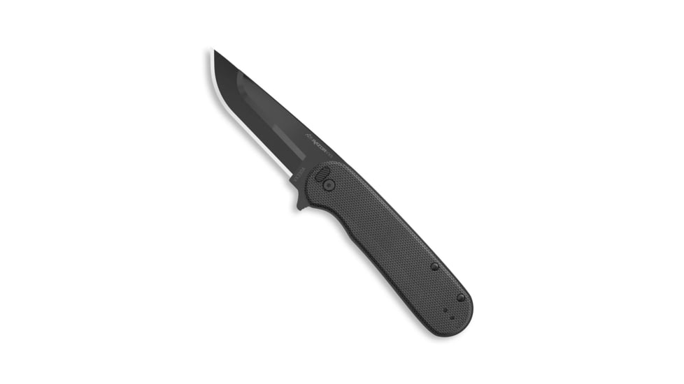 Outdoor Edge Cutlery Razor VX3 Folding Knife, 3in, Black Japanese 420J2 Stainless Blade, Black G10 Handle, VX330AC