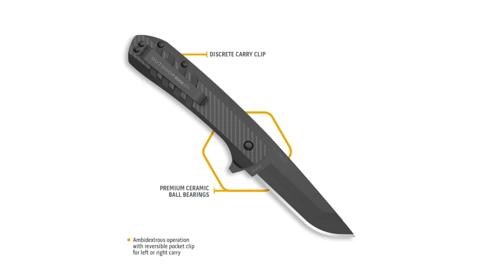 Outdoor Edge Cutlery Outdoor Edge Razor Vx4 3 Fldr Carbon Weave Over G10