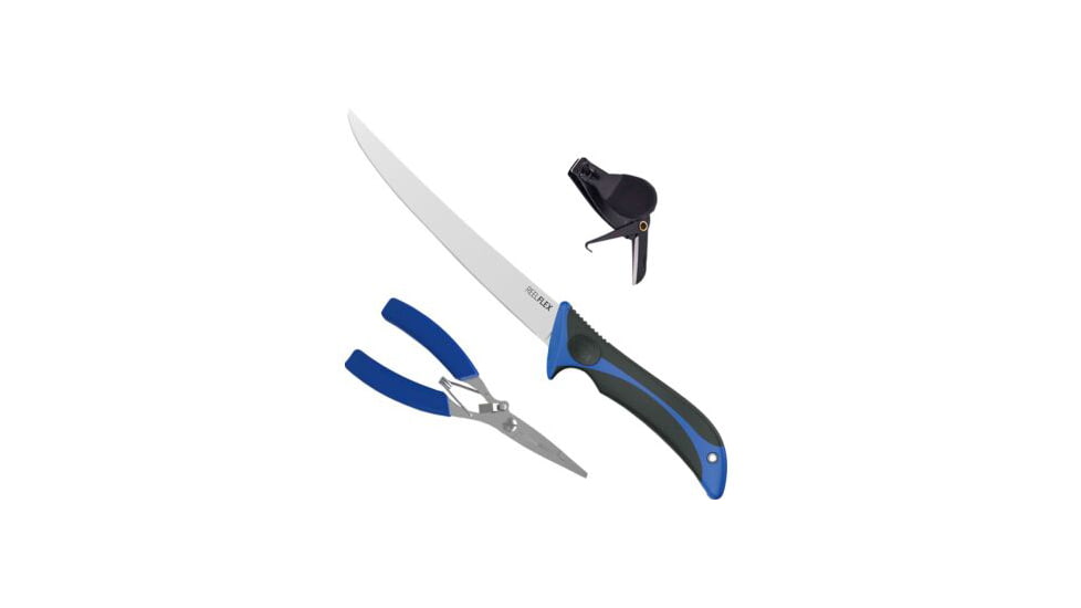 Outdoor Edge Cutlery Outdoor Edge Reel Flex Fillet &amp; Pliers With Sheath Fixed Blade Knife, 7.5 in Blade, Stainless Steel, P24RF75PNC