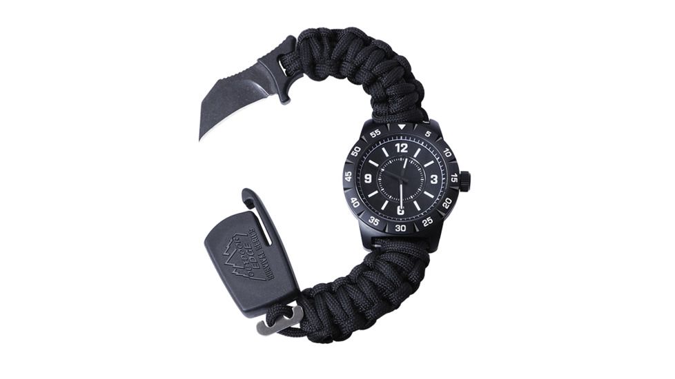 Outdoor Edge Cutlery 30Th Anniversary Paraclaw CQD Watch,  Stainless Steel, Black, Medium