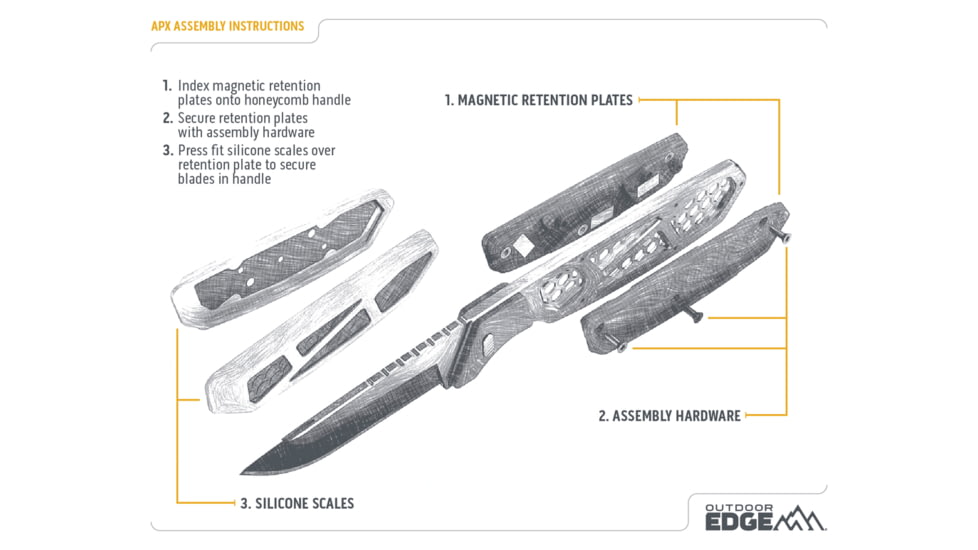 Outdoor Edge Cutlery RAZOR APX Folding Knife, 2.5in, Japanese 420J2 Stainless Steel, Drop Point Blade, Aluminum, Anodized Orange, APX255C