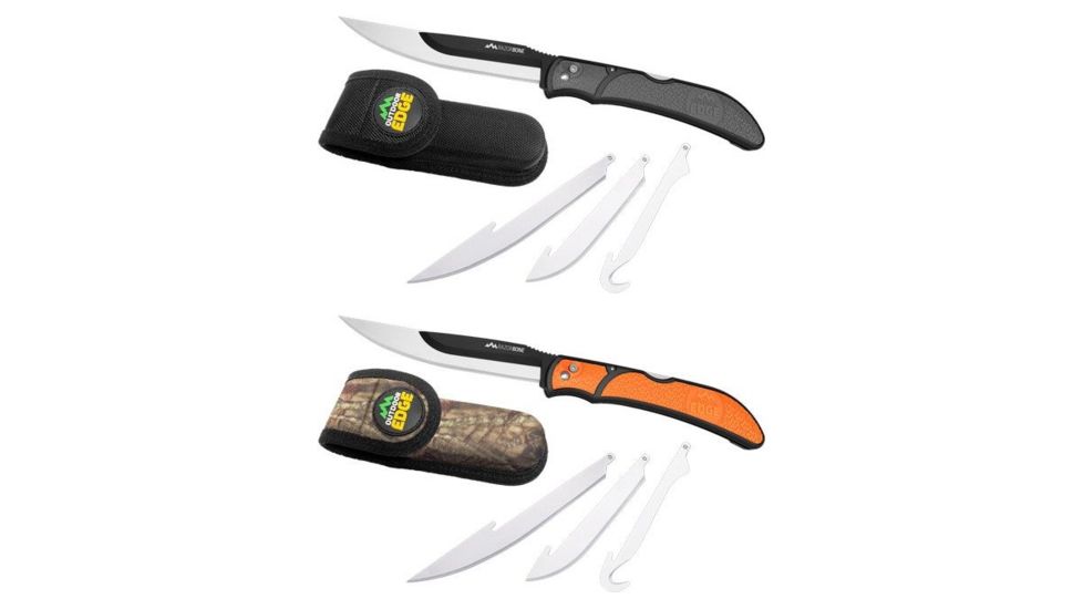 Outdoor Edge Cutlery Razor Bone 6-Blade Combo, Gray, Orange