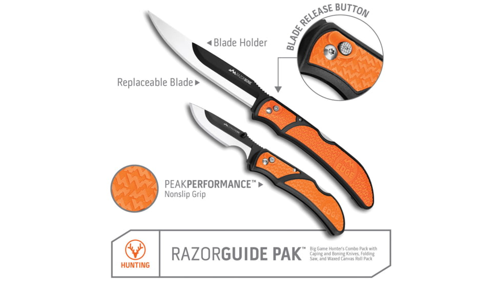 Outdoor Edge Cutlery Razor Guide Pack