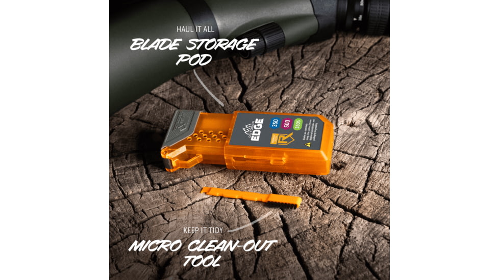 Outdoor Edge Cutlery Razor HTX Folding Knife, 5in, 420J2 Stainless Steel, Gray/Orange Handle, HTX50Y6C