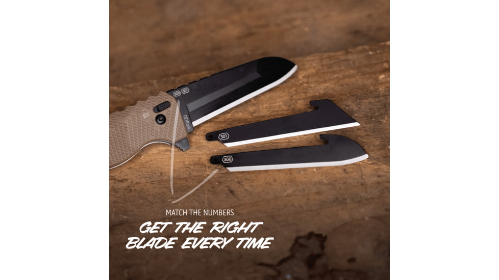 Outdoor Edge Cutlery RAZOR XD1 Folding Knife, 3in, Japanese 420J2 Stainless Steel, Sheepsfoot/Utility Blade, Glass-Filled Nylon, Heavy Duty Tan Handle, XD130AC